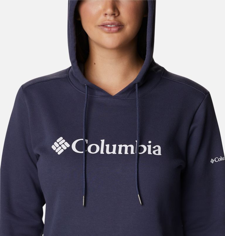 Women's Columbia Logo Hoodie, Color: Nocturnal