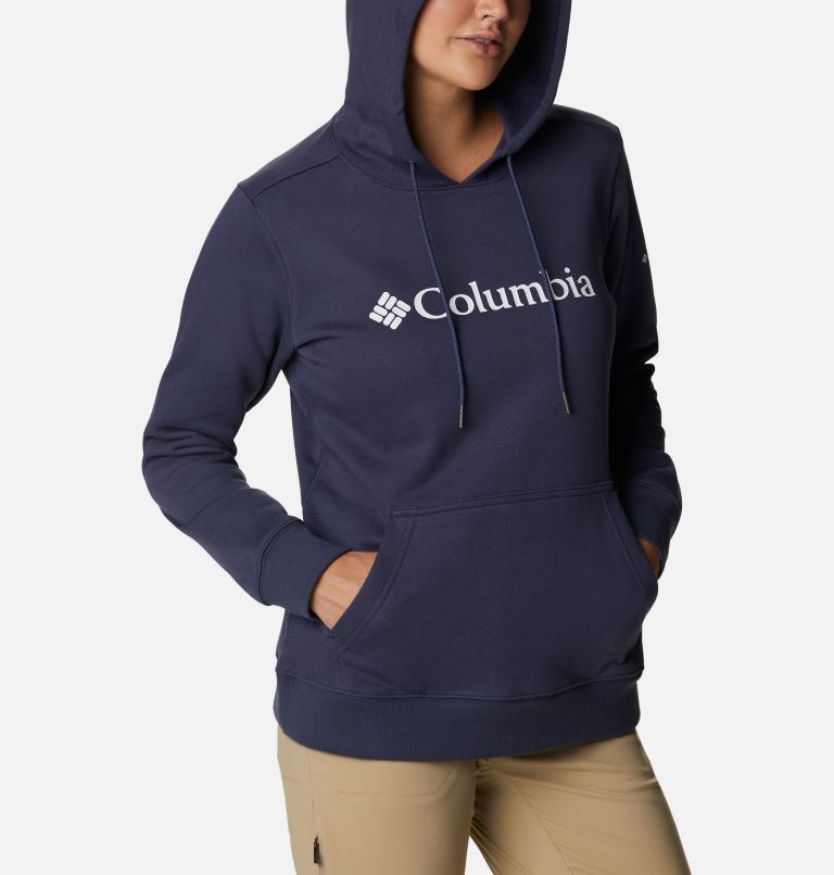 Women's Columbia Logo Hoodie, Color: Nocturnal, image 5
