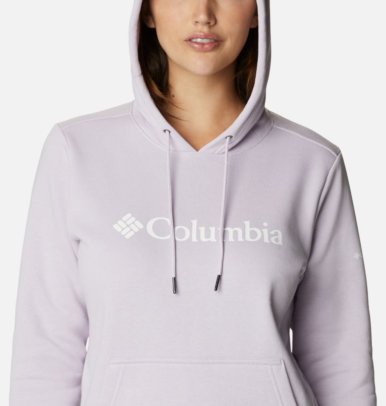 Columbia Logo Hoodie | 585 | S, Color: Pale Lilac, image 4