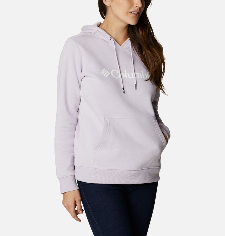 Columbia Logo Hoodie | 585 | S, Color: Pale Lilac, image 5