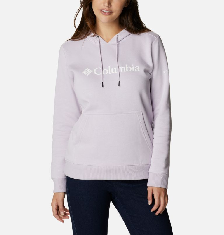 Columbia Logo Hoodie | 585 | S, Color: Pale Lilac, image 1