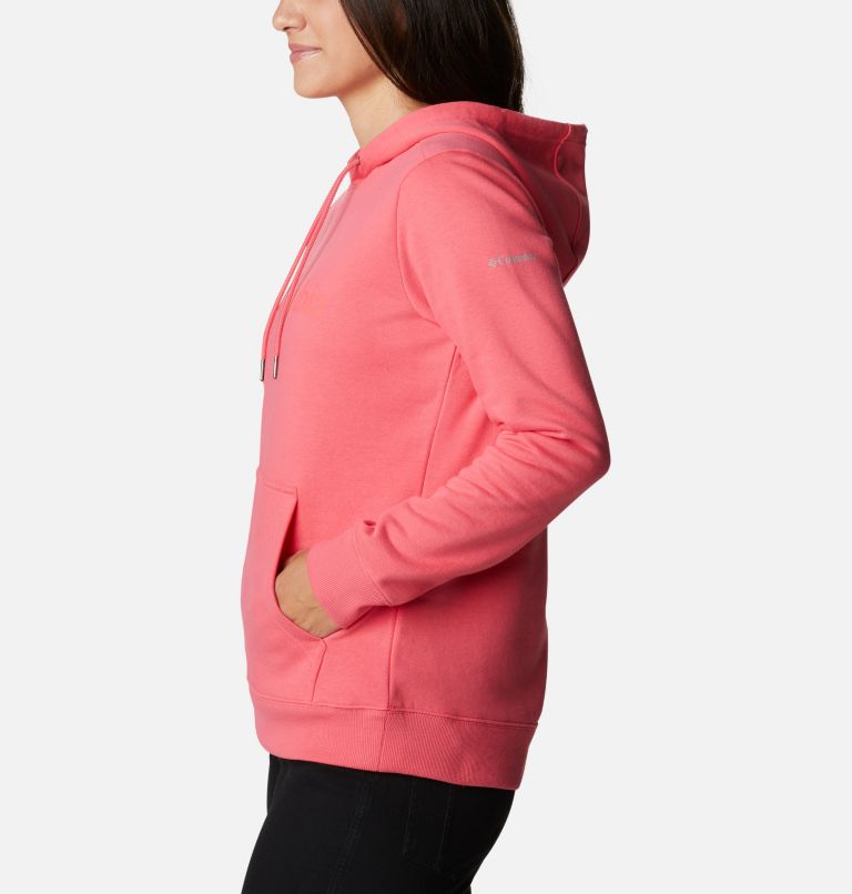 Columbia Logo Hoodie | 673 | XXL, Color: Bright Geranium, image 3