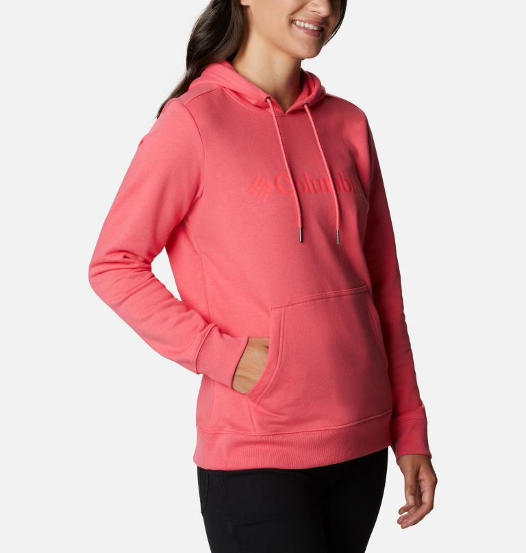Columbia Logo Hoodie | 673 | XXL, Color: Bright Geranium, image 5