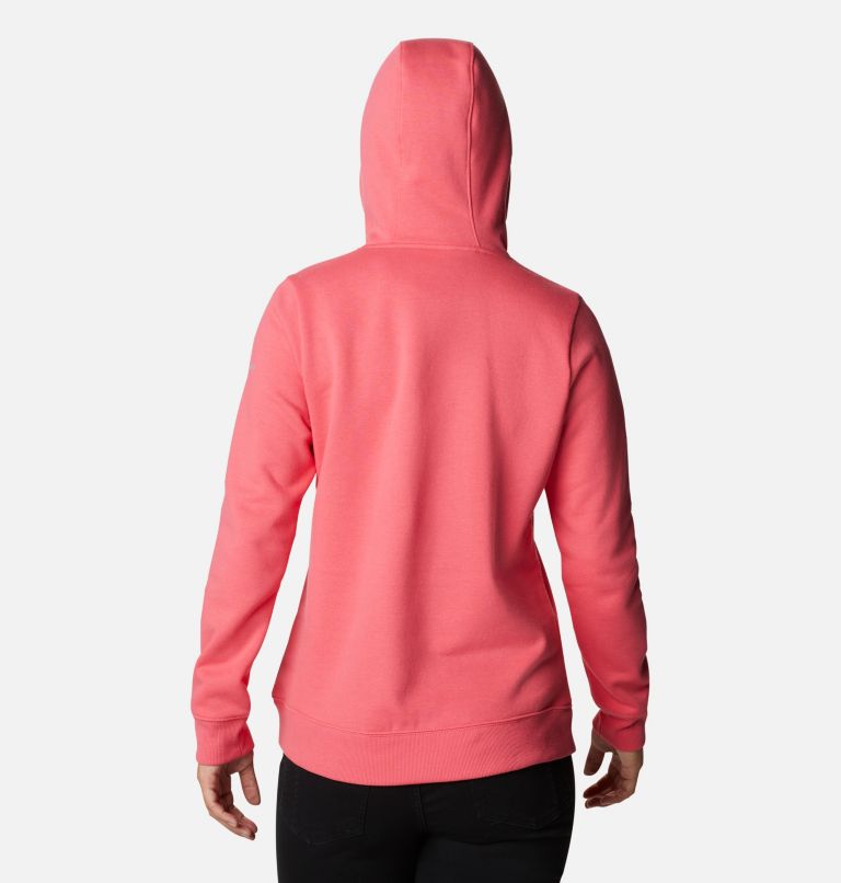 Columbia Logo Hoodie | 673 | XXL, Color: Bright Geranium, image 2