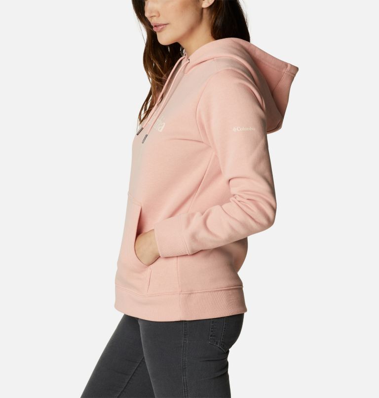 Columbia Logo Hoodie | 674 | XS, Color: Faux Pink, image 3