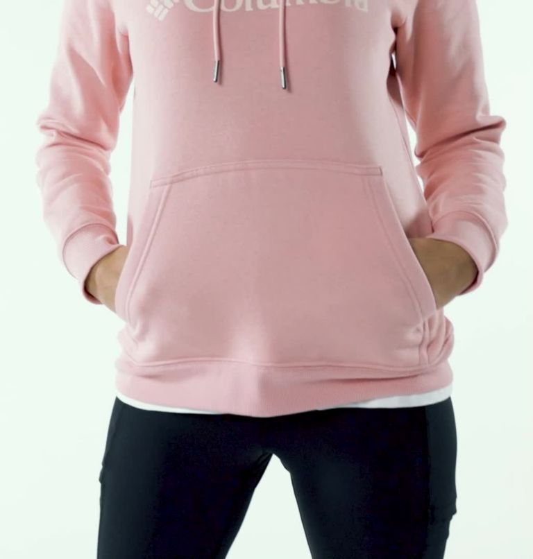 Columbia Logo Hoodie | 674 | XS, Color: Faux Pink