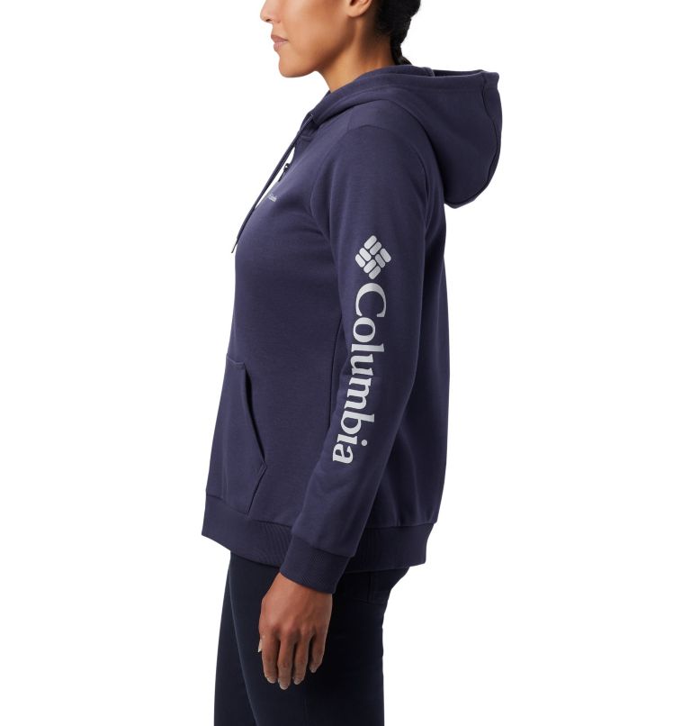 Columbia Logo Full Zip | 466 | XS, Color: Nocturnal, image 3