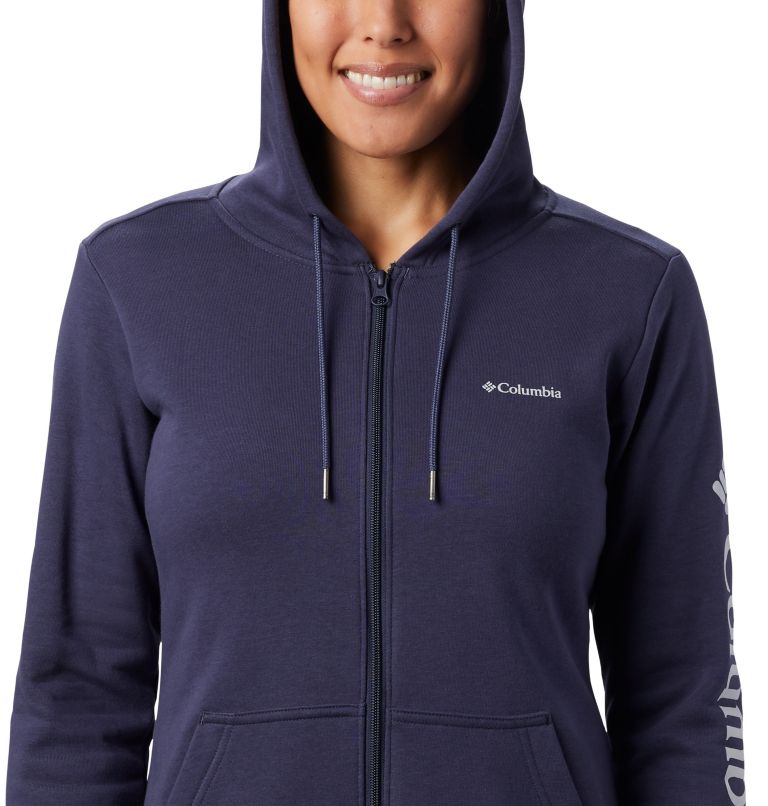 Columbia Logo Full Zip | 466 | XS, Color: Nocturnal, image 4
