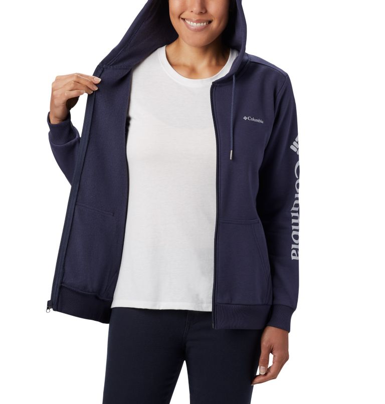 Columbia Logo Full Zip | 466 | XS, Color: Nocturnal, image 5