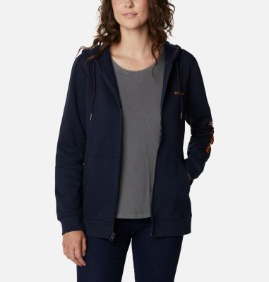 Hoodie Columbia Logo femme Columbia&trade; Logo Full Zip | 618 | L, Dark Nocturnal, front