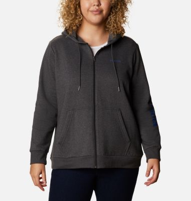 plus size full zip hoodie