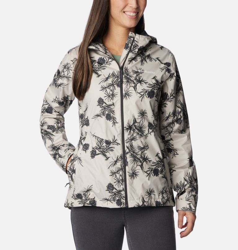 Columbia Women's Inner Limits II Rain Jacket - M - BeigePrints