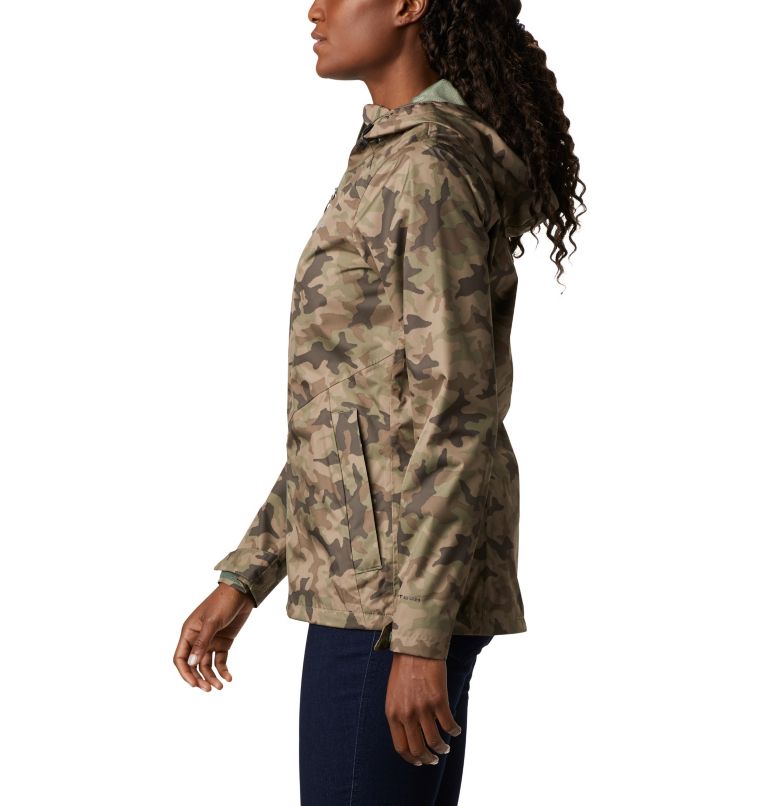 Women's Inner Limits II Rain Jacket, Color: Cypress Traditional Camo, image 3