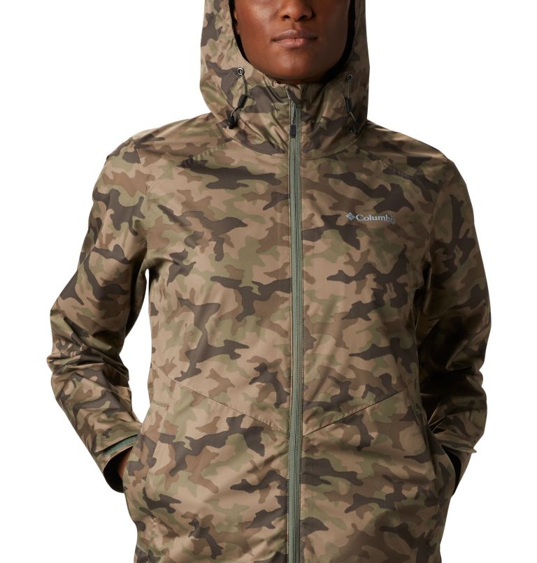 Women's Inner Limits II Rain Jacket, Color: Cypress Traditional Camo, image 4