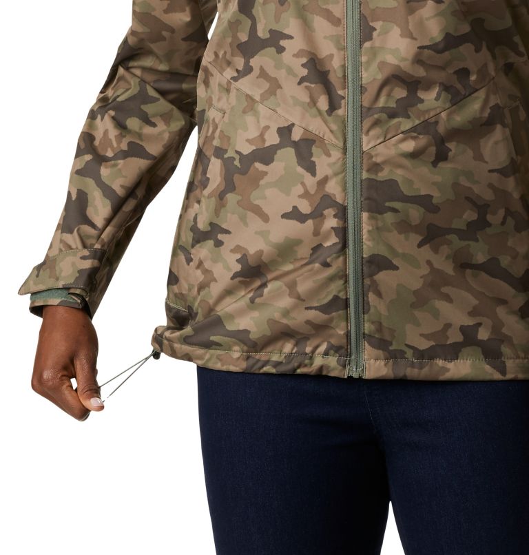 Women's Inner Limits II Rain Jacket, Color: Cypress Traditional Camo, image 6