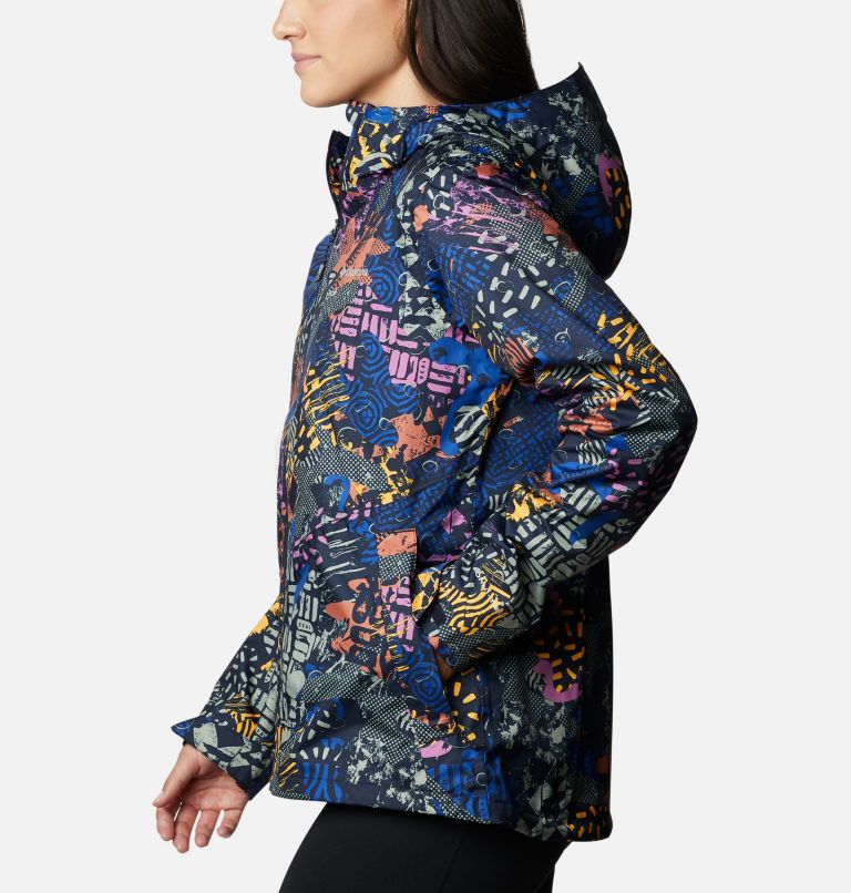 Women's Inner Limits II Rain Jacket, Color: Dark Nocturnal CGC Print, image 3