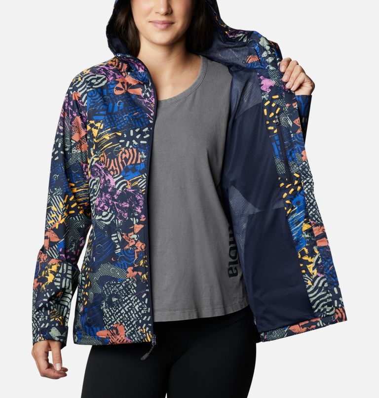 Women's Inner Limits II Rain Jacket, Color: Dark Nocturnal CGC Print, image 5