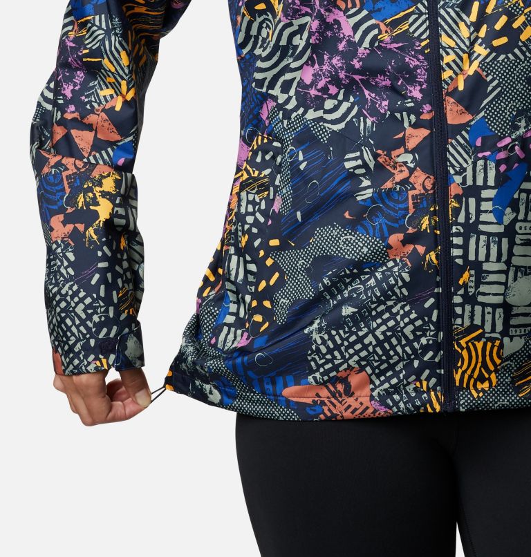 Women's Inner Limits II Rain Jacket, Color: Dark Nocturnal CGC Print, image 6