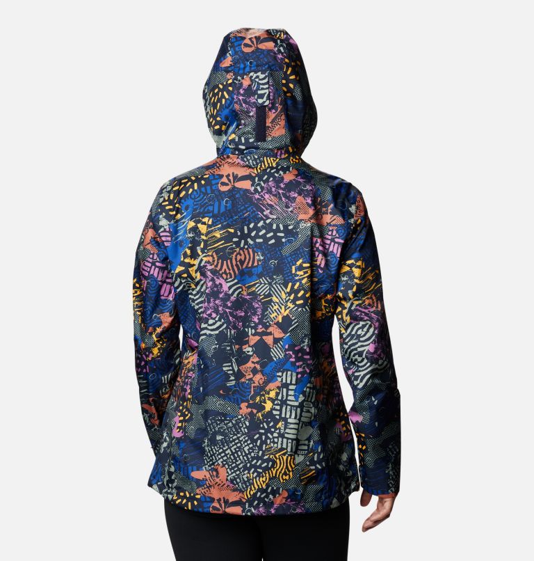 Women's Inner Limits II Rain Jacket, Color: Dark Nocturnal CGC Print, image 2
