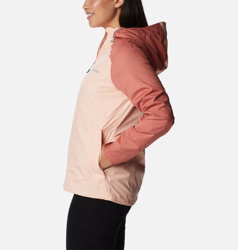 Women's Inner Limits II Rain Jacket, Color: Peach Blossom, Dark Coral, image 3