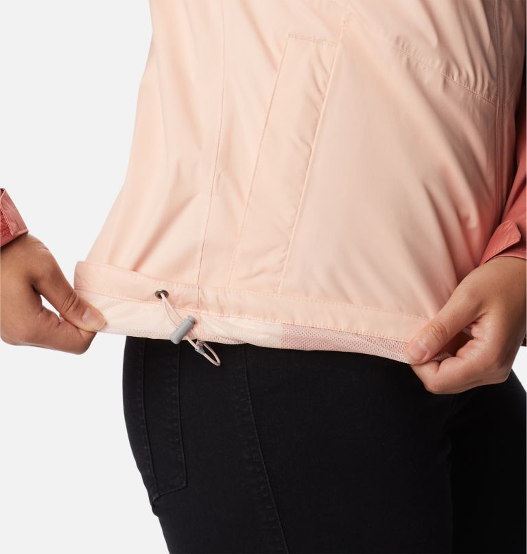 Women's Inner Limits II Rain Jacket, Color: Peach Blossom, Dark Coral, image 7