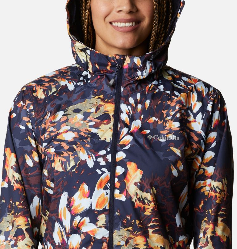 Thumbnail: Women's Inner Limits II Jacket, Color: Dark Nocturnal Florescence Print, image 4