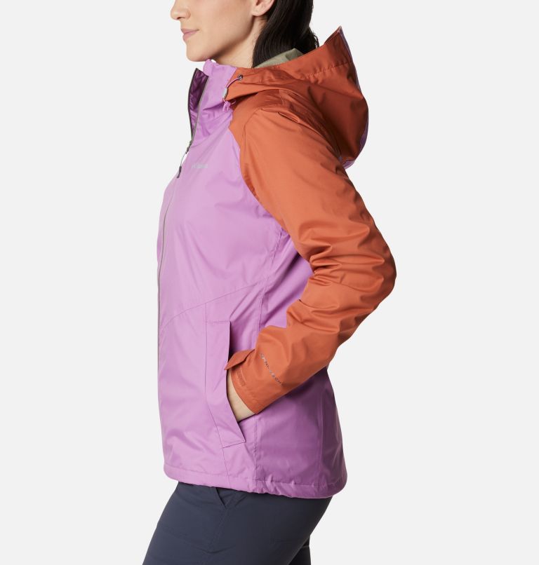 Women's Inner Limits II Jacket, Color: Blossom Pink, Teak Brown, image 3