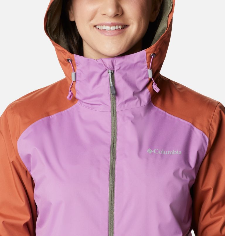 Thumbnail: Women's Inner Limits II Jacket, Color: Blossom Pink, Teak Brown, image 4
