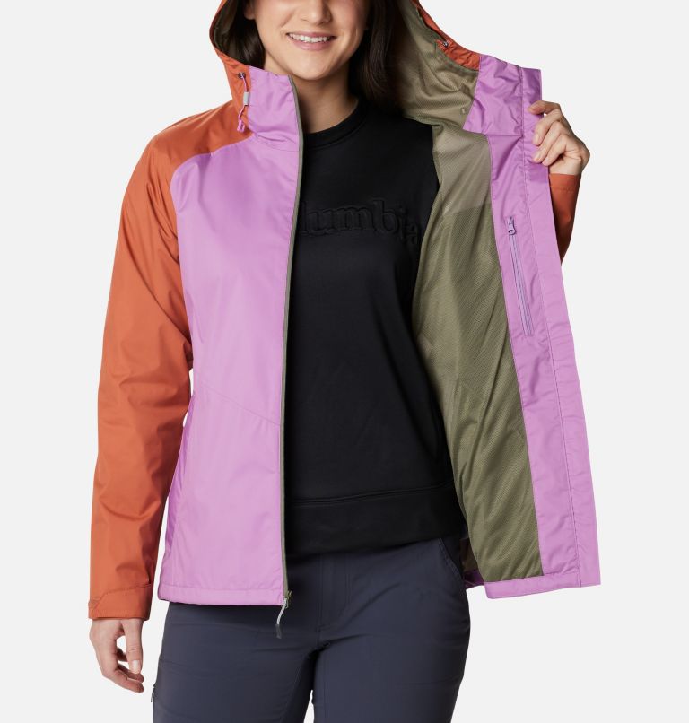 Women's Inner Limits II Jacket, Color: Blossom Pink, Teak Brown, image 5