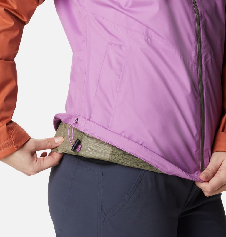 Women's Inner Limits II Jacket, Color: Blossom Pink, Teak Brown, image 6