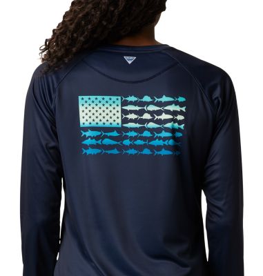 columbia fish flag shirt