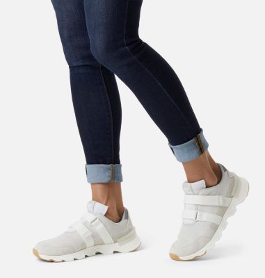 Women's Kinetic&trade; Lite Strap Sneaker KINETIC&trade; LITE STRAP | 100 | 10, White, 3/4 front