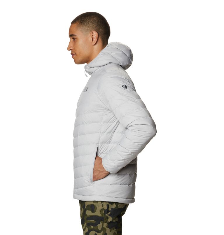 Thumbnail: Men's Hotlum Hooded Jacket, Color: Grey Ice, image 3