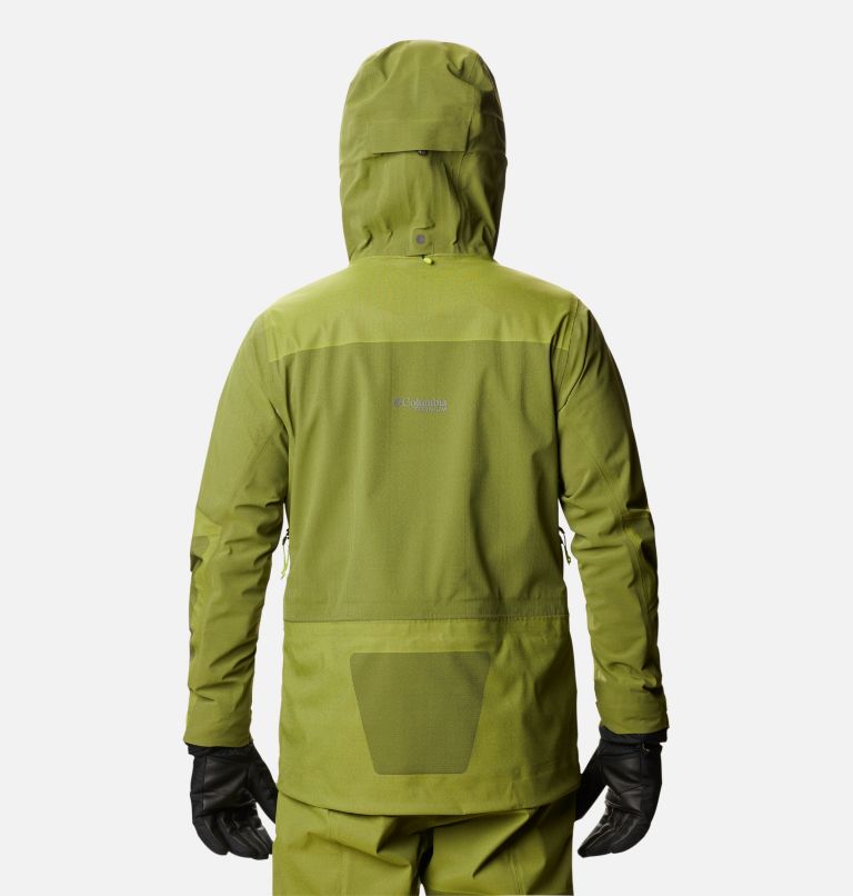 Thumbnail: Men's Powder Chute Ski Shell Jacket, Color: Bright Chartreuse, image 3