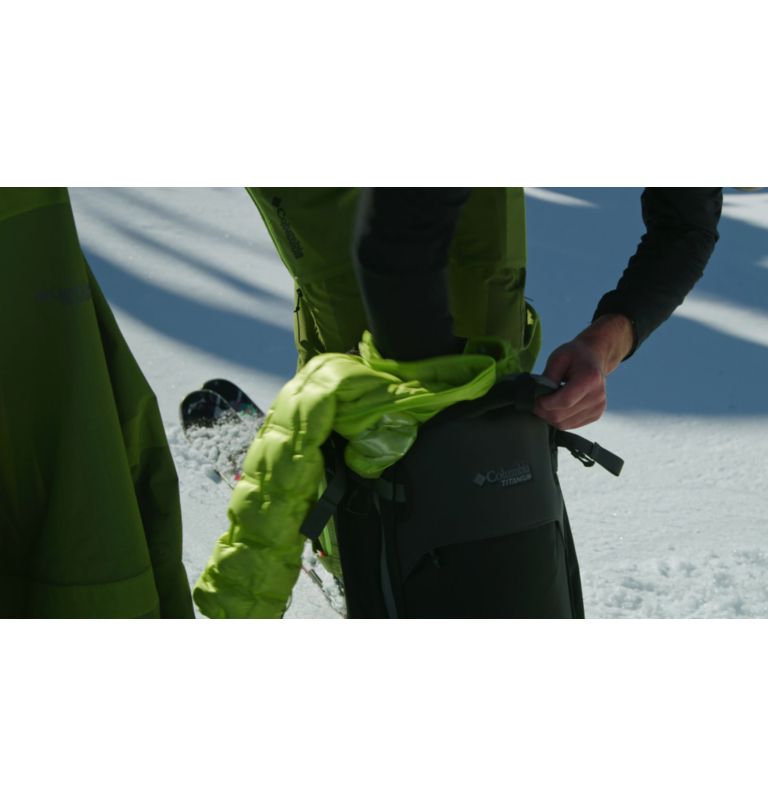 Thumbnail: Men's Powder Chute Ski Shell Jacket, Color: Bright Chartreuse, image 2