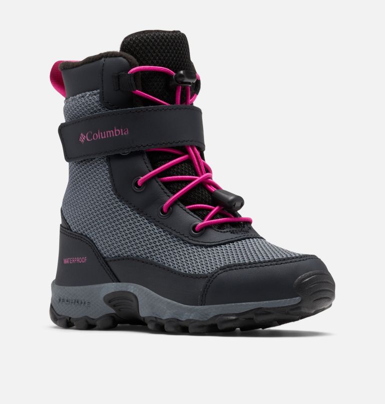 CHILDRENS HYPER-BOREAL OMNI-HEAT WP, Color: Black, Wild Fuchsia, image 2