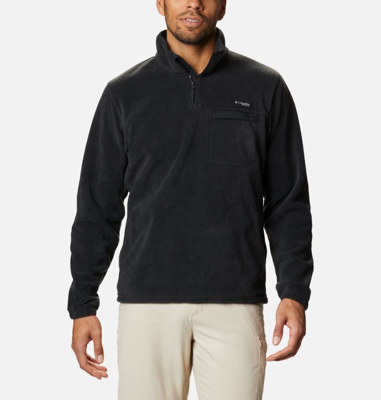 Thumbnail: Men's PFG Grander Marlin MTR Fleece Pullover, Color: Black, image 1