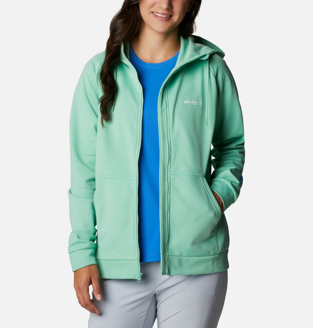 Women's PFG Tidal™ Full Zip Fleece Hoodie 1