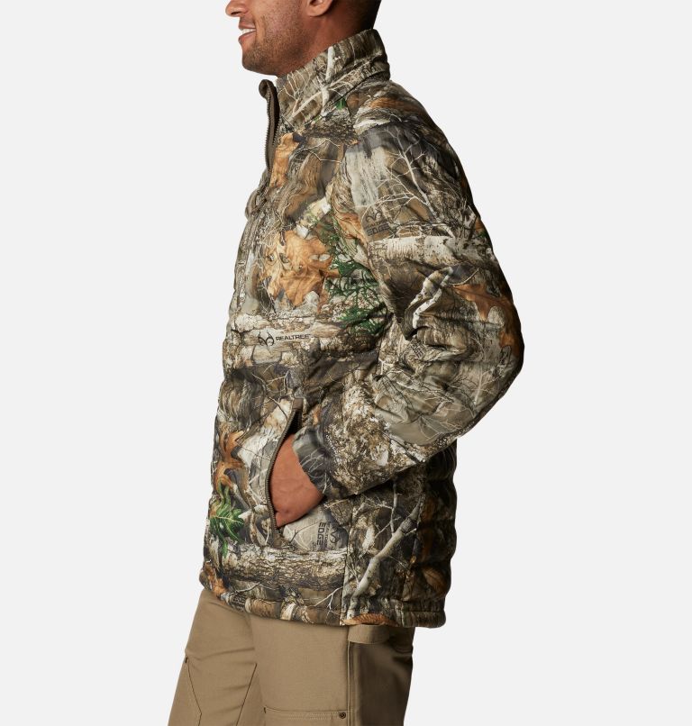  Columbia Men's PHG Fleece Jacket, Blaze/Real Tree Edge