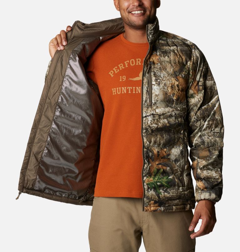 Men's PHG Trophy Rack Omni-Heat Heat Seal Puffer Jacket, Color: Realtree Edge, image 5