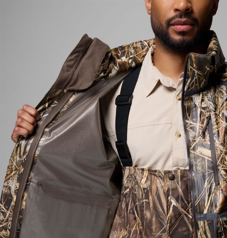 Men's Widgeon ODX Wader Hooded Shell, Color: Realtree Max7, image 6