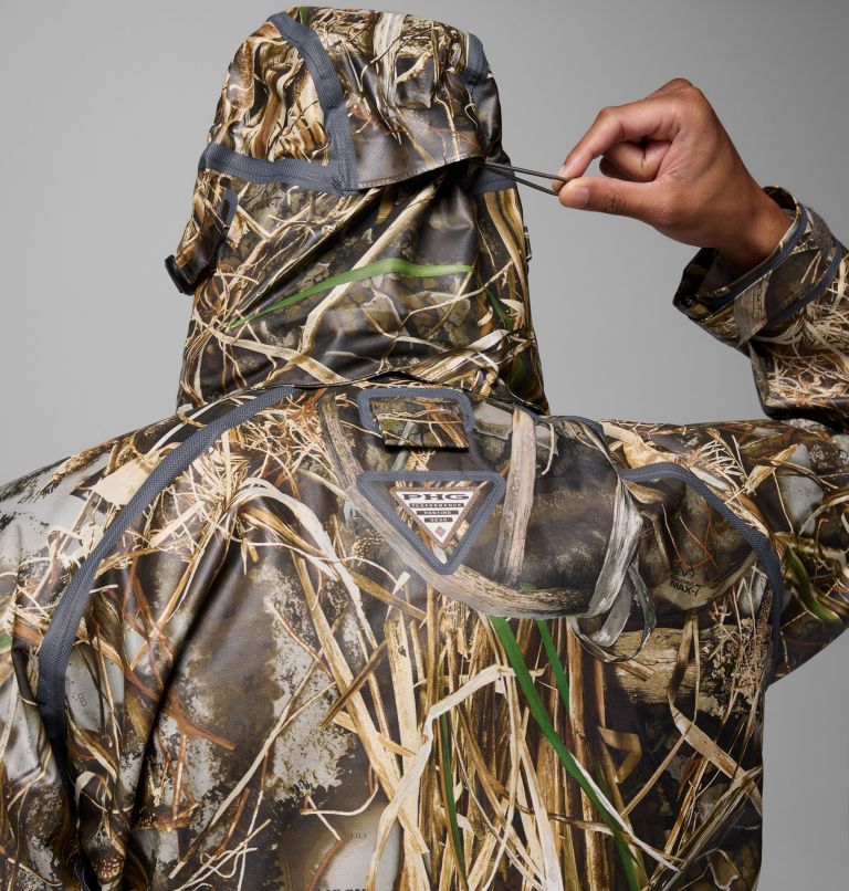 Men's Widgeon ODX Wader Hooded Shell, Color: Realtree Max7, image 8