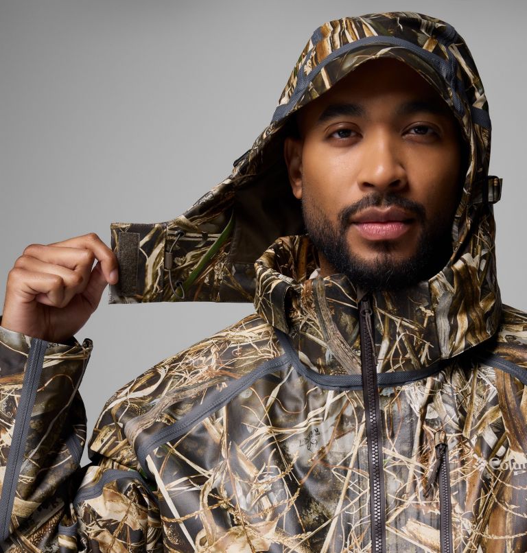 Men's Widgeon ODX Wader Hooded Shell, Color: Realtree Max7, image 9