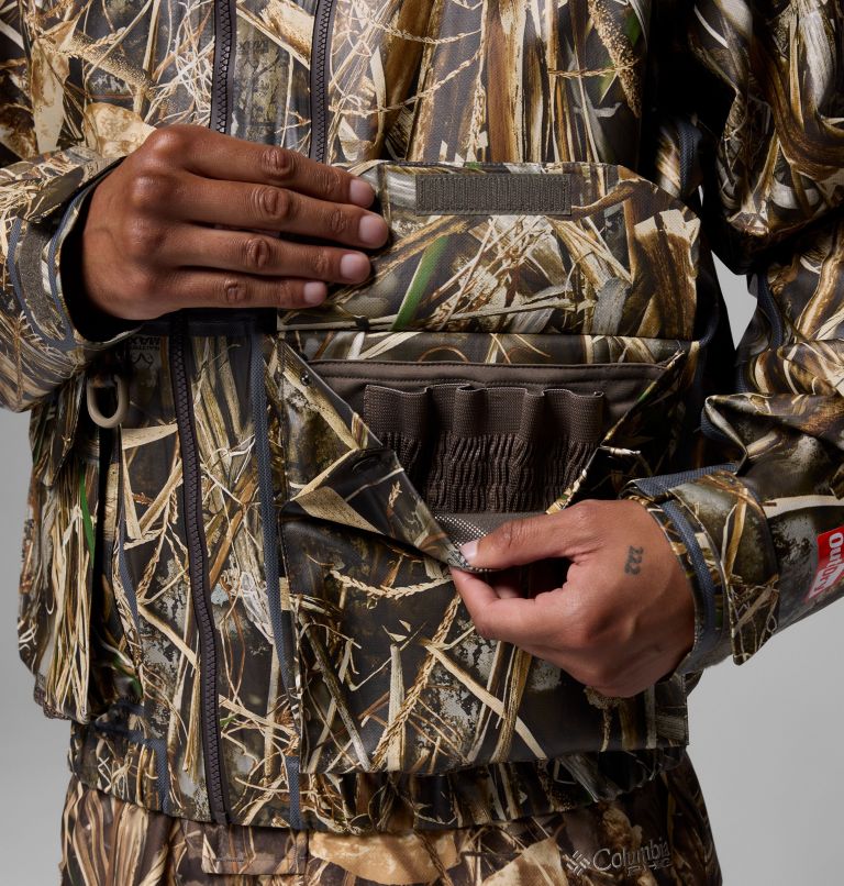Men's Widgeon ODX Wader Hooded Shell, Color: Realtree Max7, image 11