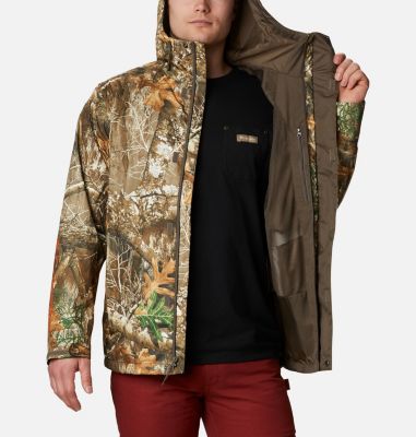 mens camo rain jacket