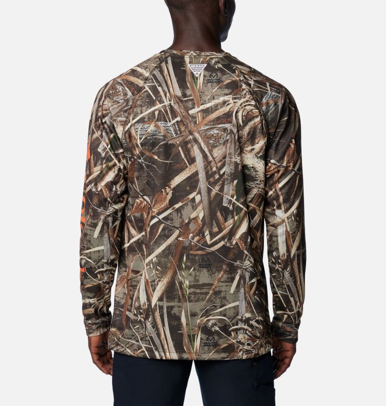 Men's PHG Super Terminal Shot Long Sleeve Shirt, Color: Realtree Max5, Blaze Logo, image 2