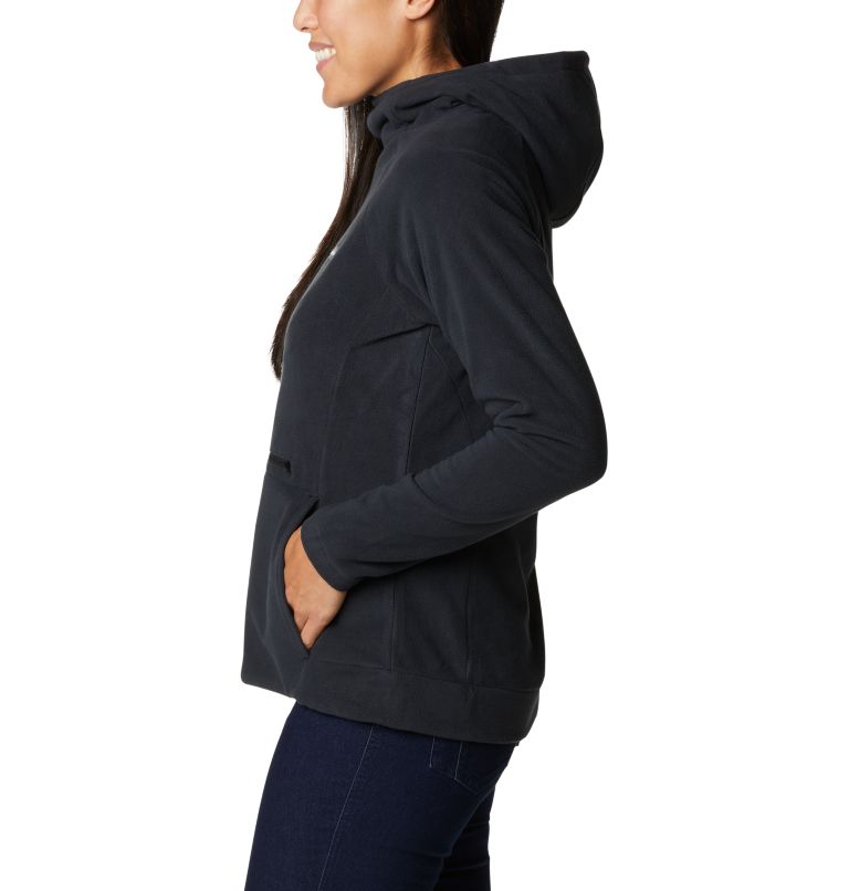 Women's Ali Peak Hooded Fleece, Color: Black, image 3