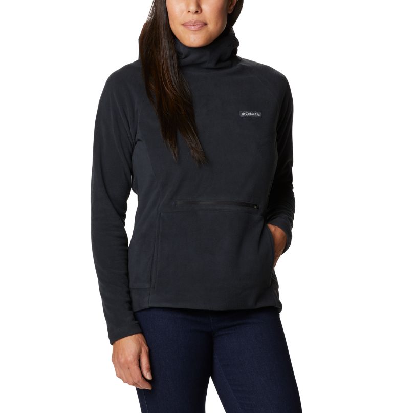 Women's Ali Peak Hooded Fleece, Color: Black, image 1