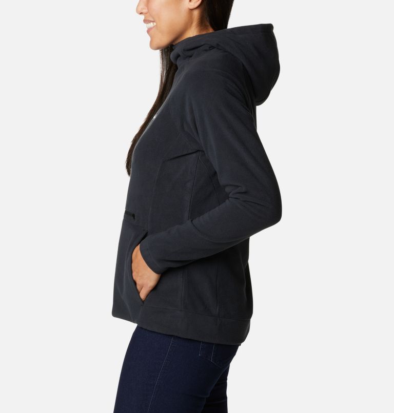 Women's Ali Peak Hooded Fleece, Color: Black, image 3