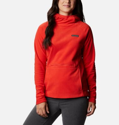 Pile con cappuccio Ali Peak da donna Ali Peak&trade; Hooded Fleece | 010 | L, Bold Orange, front